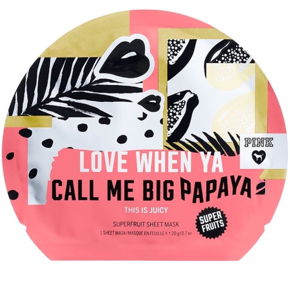 PINK Victoria's Secret Other - Victoria’s Secret Pink Love Big Papaya Mask